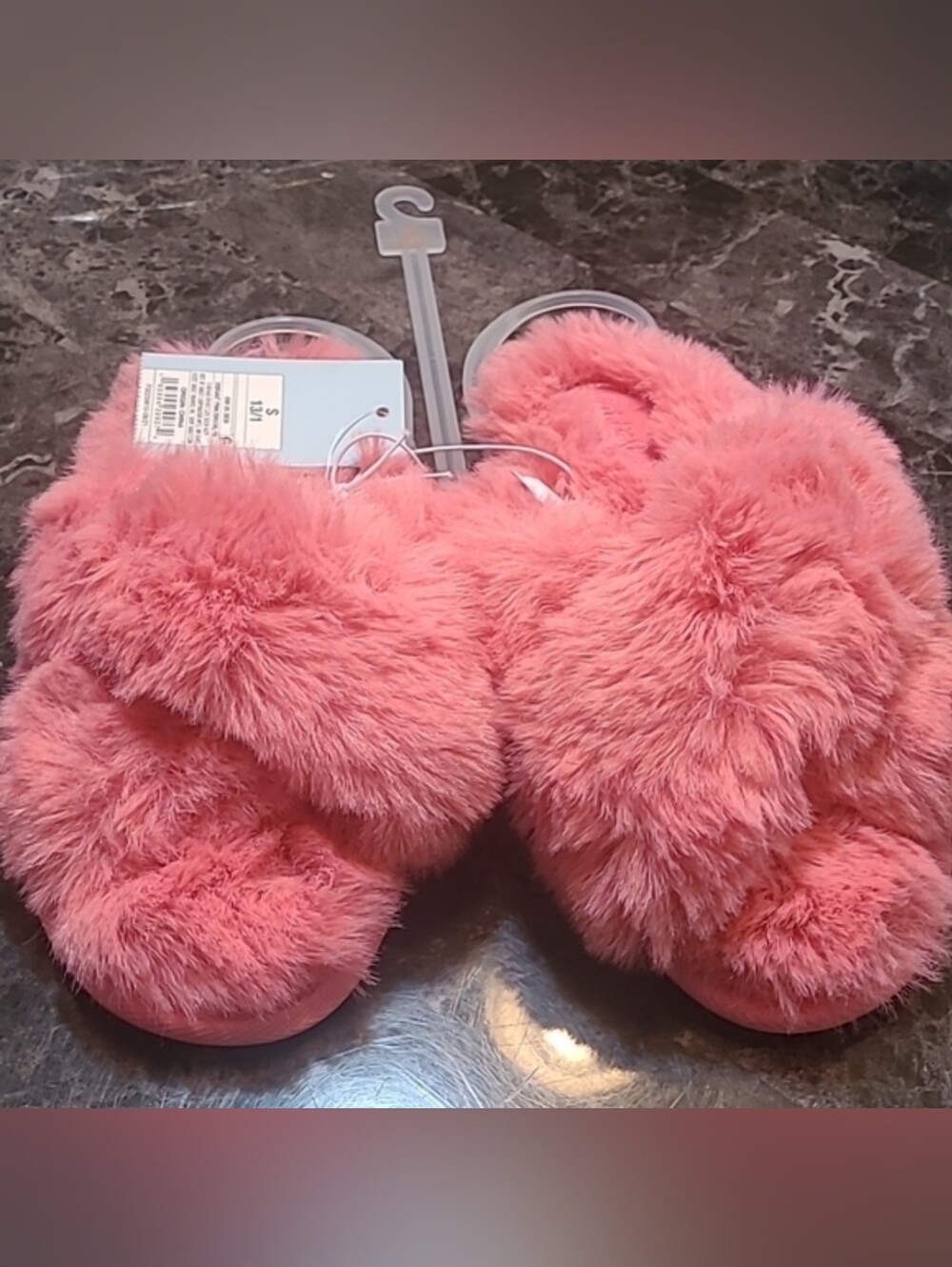 New! Cat & Jack Girls Small 13/1 pink sassy indoor outdoor open toe slippers